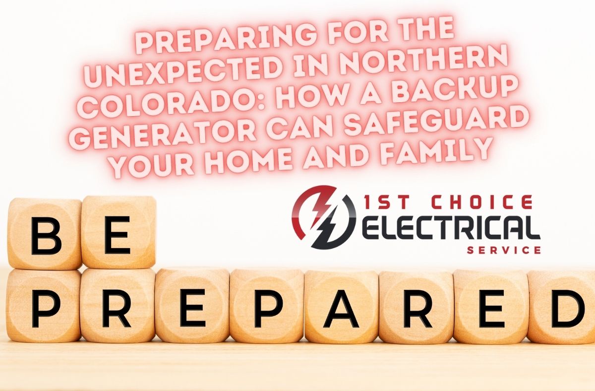 Generac standby generator keeping lights on during a winter storm power outage in Boulder County, Colorado