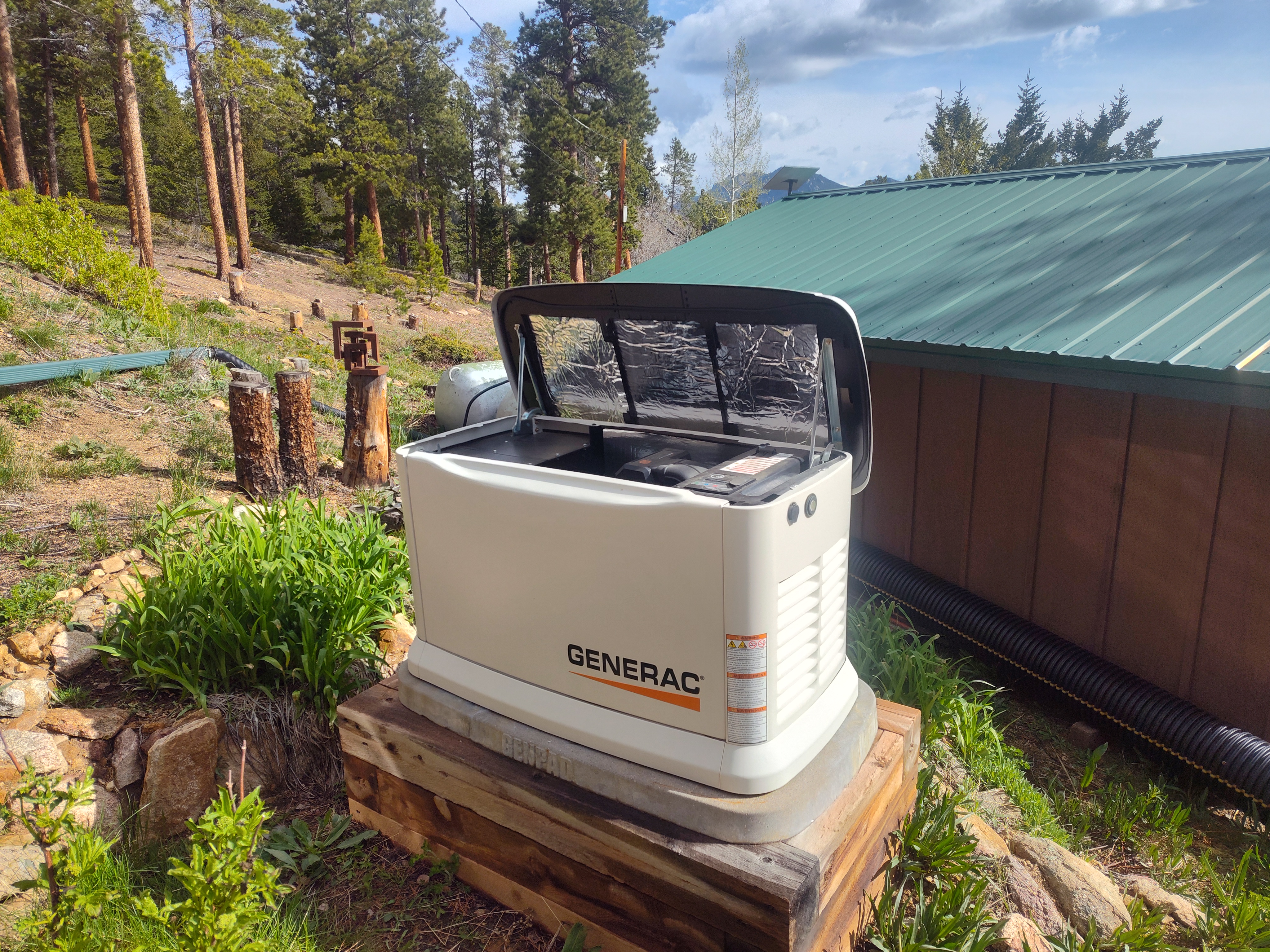 1st Choice Electrical Service certified technician completing a professional Generac generator installation in Highland Village, TX