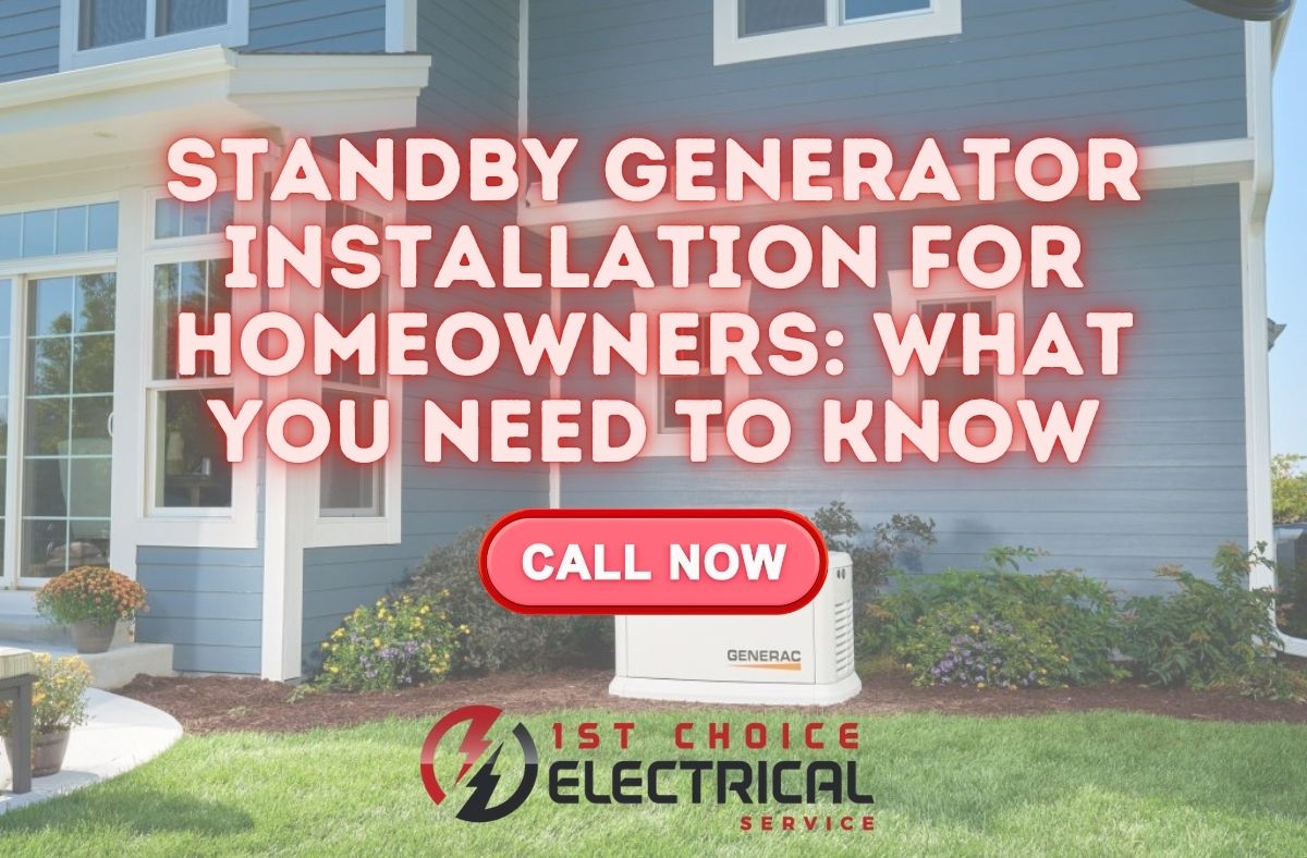 Generac generator with a transfer switch installation ensuring seamless generator power and backup power during outages