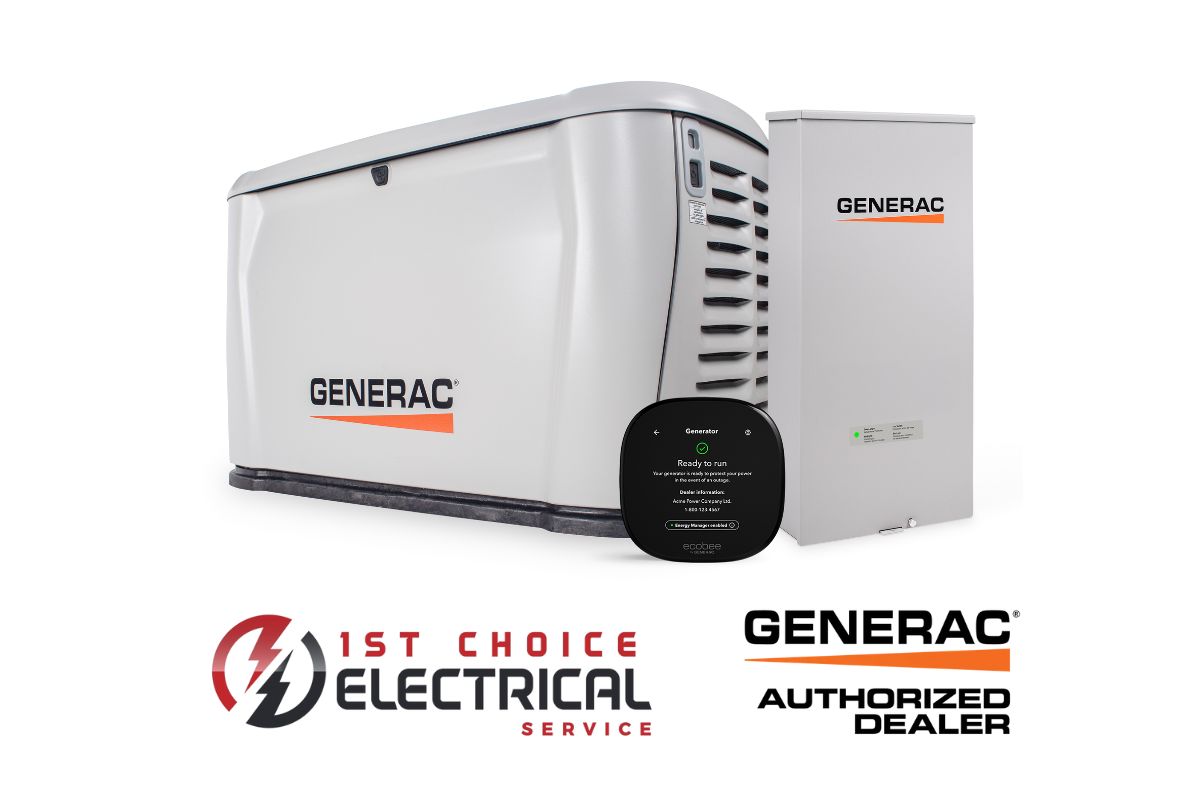 Electrical panel connected to a home standby generator providing reliable backup power during extreme weather in Boulder County